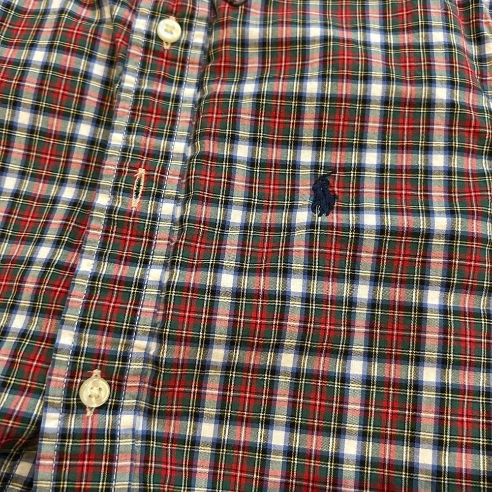 Ralph Lauren Kids Red and White Checkered Button-Down Shirt